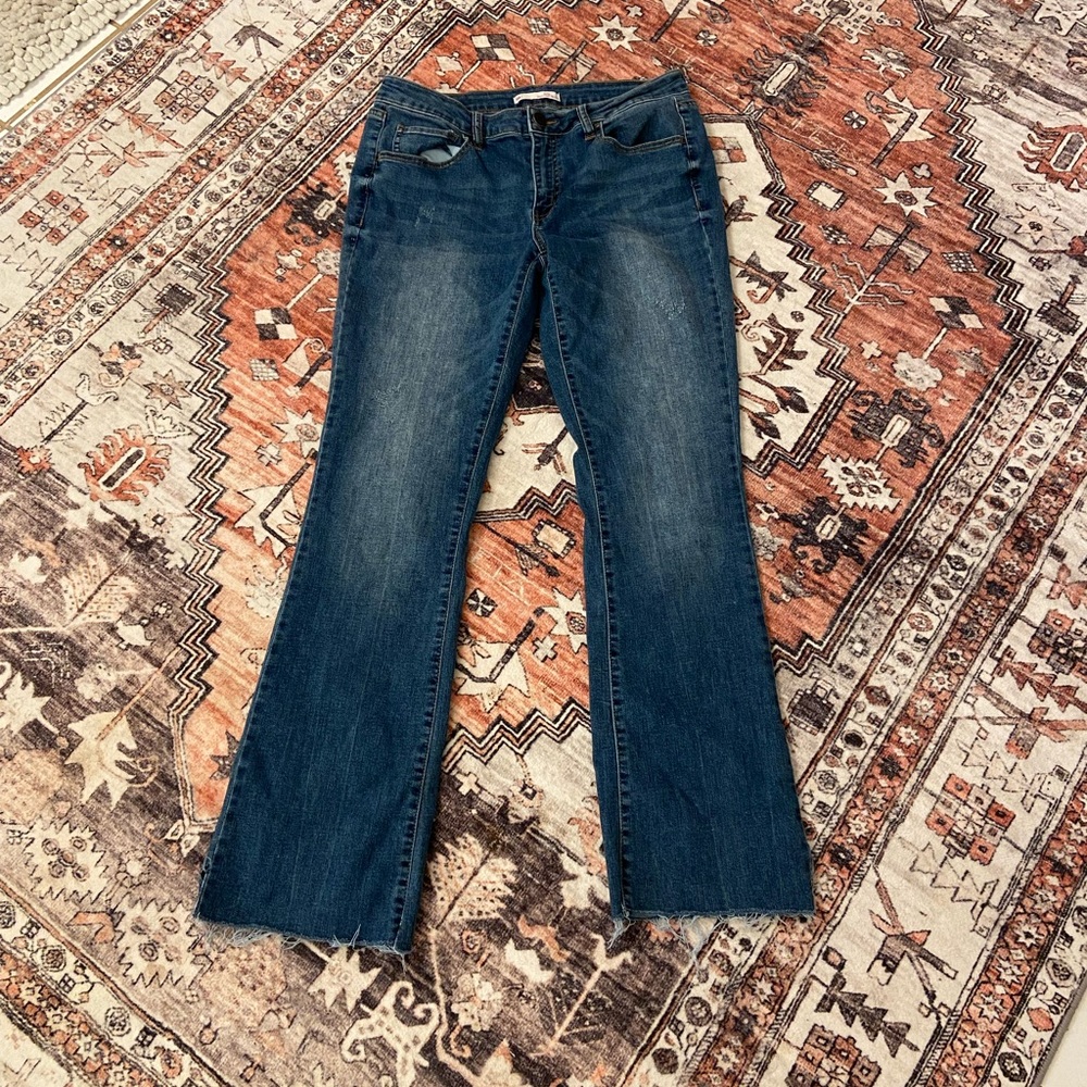 SO Women's Dark Blue Boot Cut Jeans